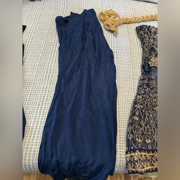 Limelight large dark blue four piece outfit new Pakistani Indian - Picture 6 of 8